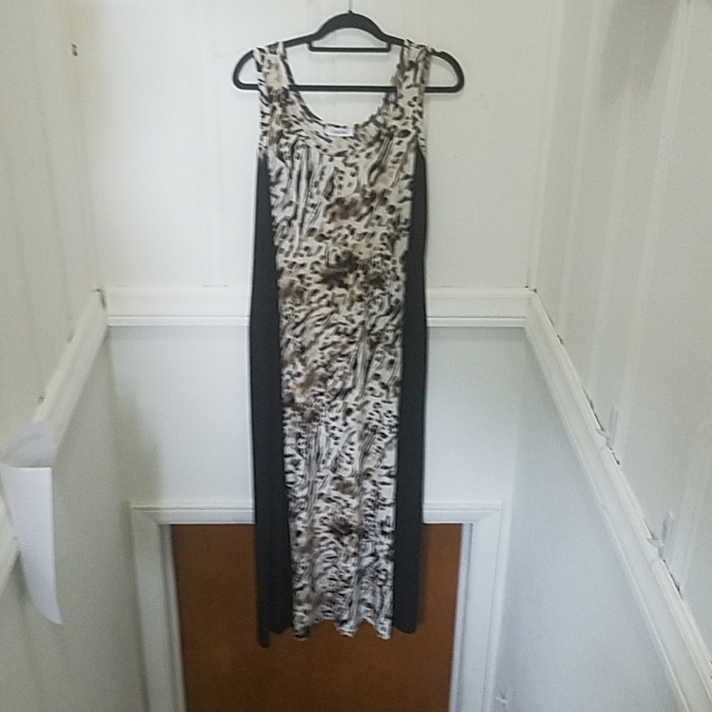 Womens Calvin Klein sleeveless maxi dress